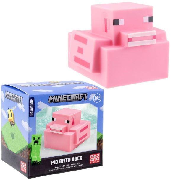 MINECRAFT Anatra da bagno Pig Bath Duck …x